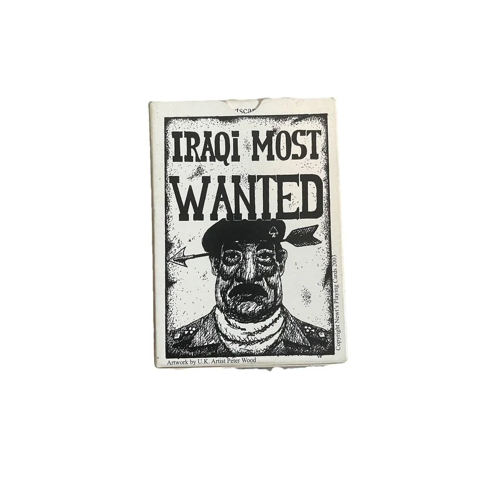 Newt's Playing Cards Iraqi Most Wanted Poker Size Card Deck Politics 2003